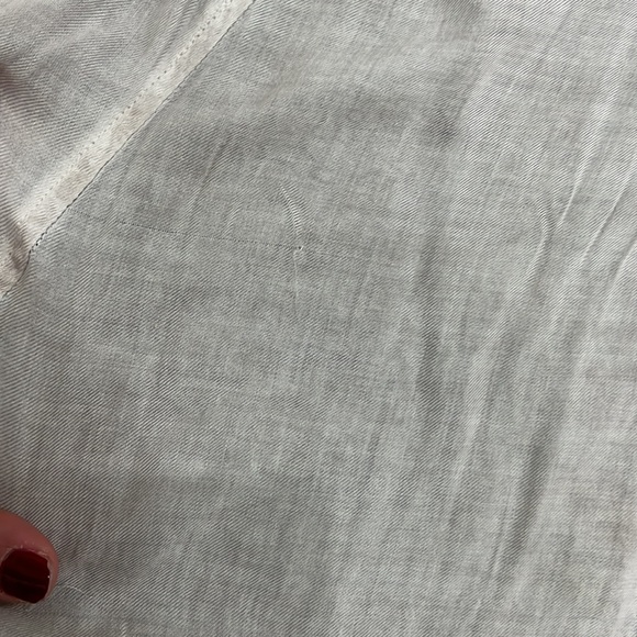 Cloth & Stone Dusty Beige / Mauve Button long Sleeve shirt - Picture 7 of 8